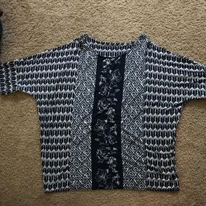 Mixed Print Dolman - Leggings Material